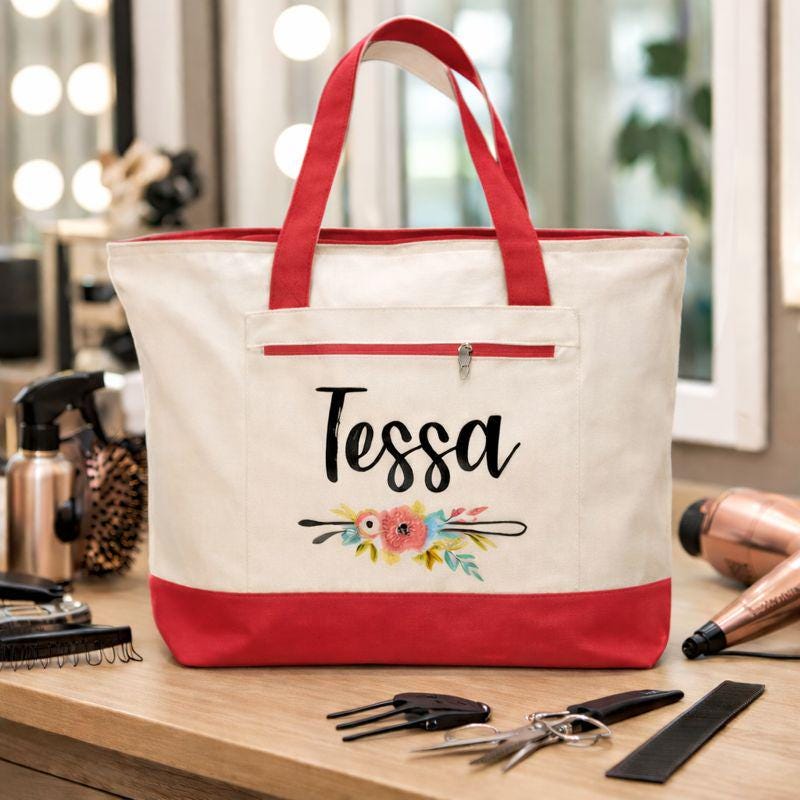 Personalized Hair Stylist Tote Bag