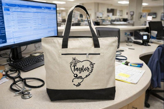 Personalized Nurse Life Tote Bag