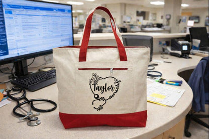 Personalized Nurse Life Tote Bag