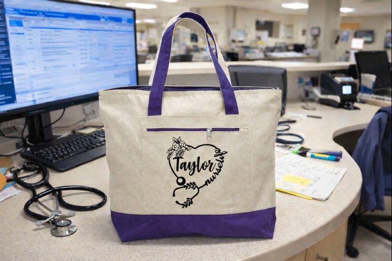 Personalized Nurse Life Tote Bag