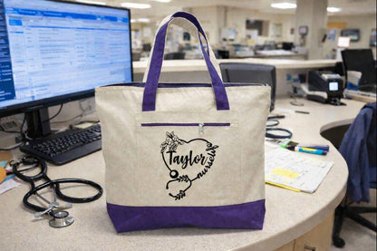 Personalized Nurse Life Tote Bag
