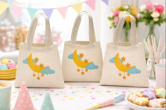 Moon and Stars Party Favor Bags - Set of Three Bags