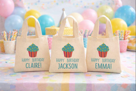 Custom Cupcake Party Favor Bags
