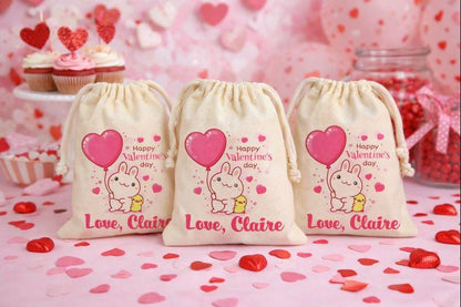 Personalized Valentine's Day Party Favor Bags