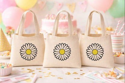 Daisy Party Favor Bags - Set of Three Bags