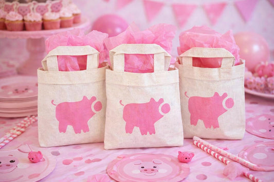 Pig Party Favor Bags  - Sold Individually
