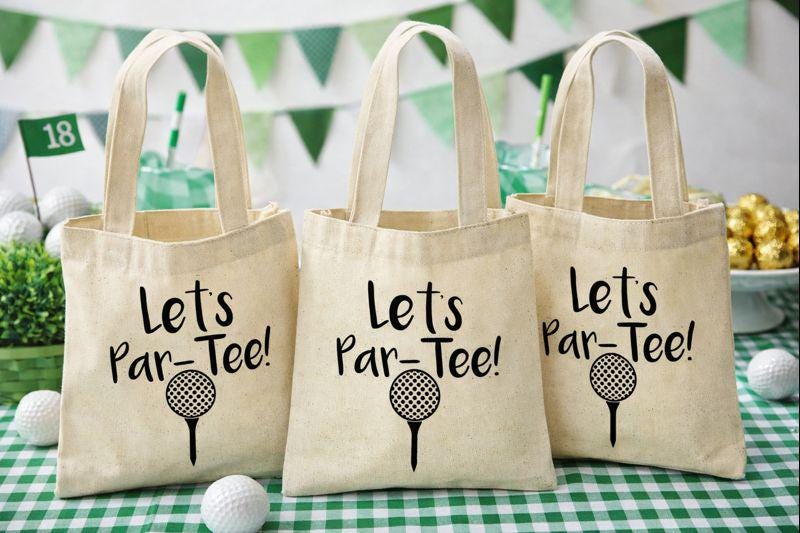 Golf Party Favor Bags - Sold Individually