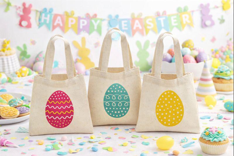 3 Easter Party Favor Bags