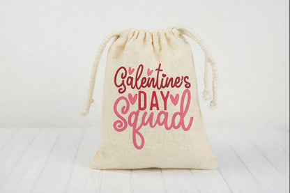 Galentine's Day Party Treat Bags - Drawstring