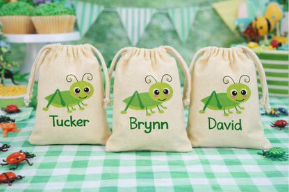 Personalized Bug Party Favor Bags