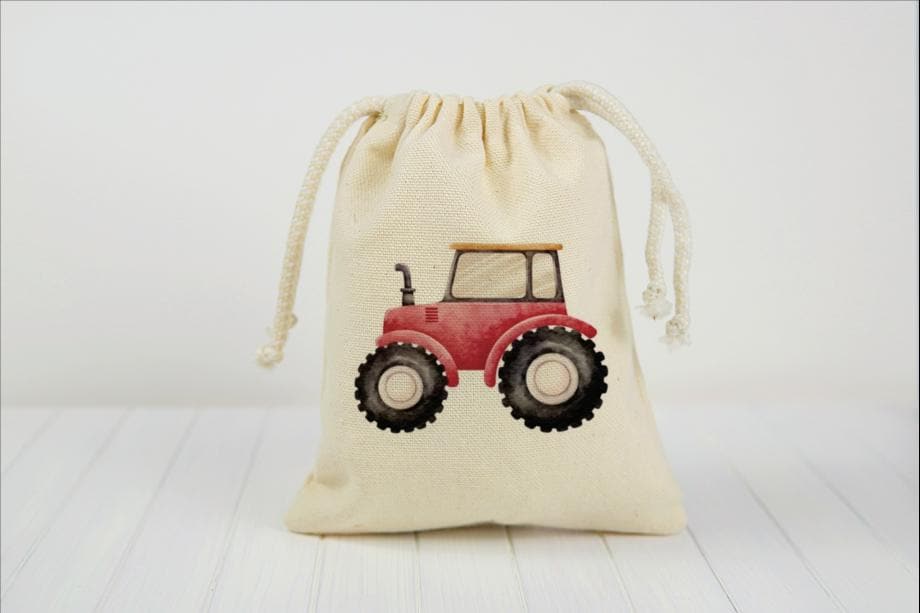 Farm Tractor Birthday Favor Bags