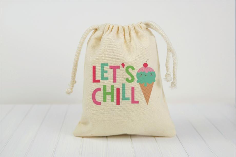 Ice Cream Party Favor Bags - Let’s Chill