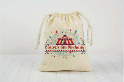 Custom Circus Party Favor Bags