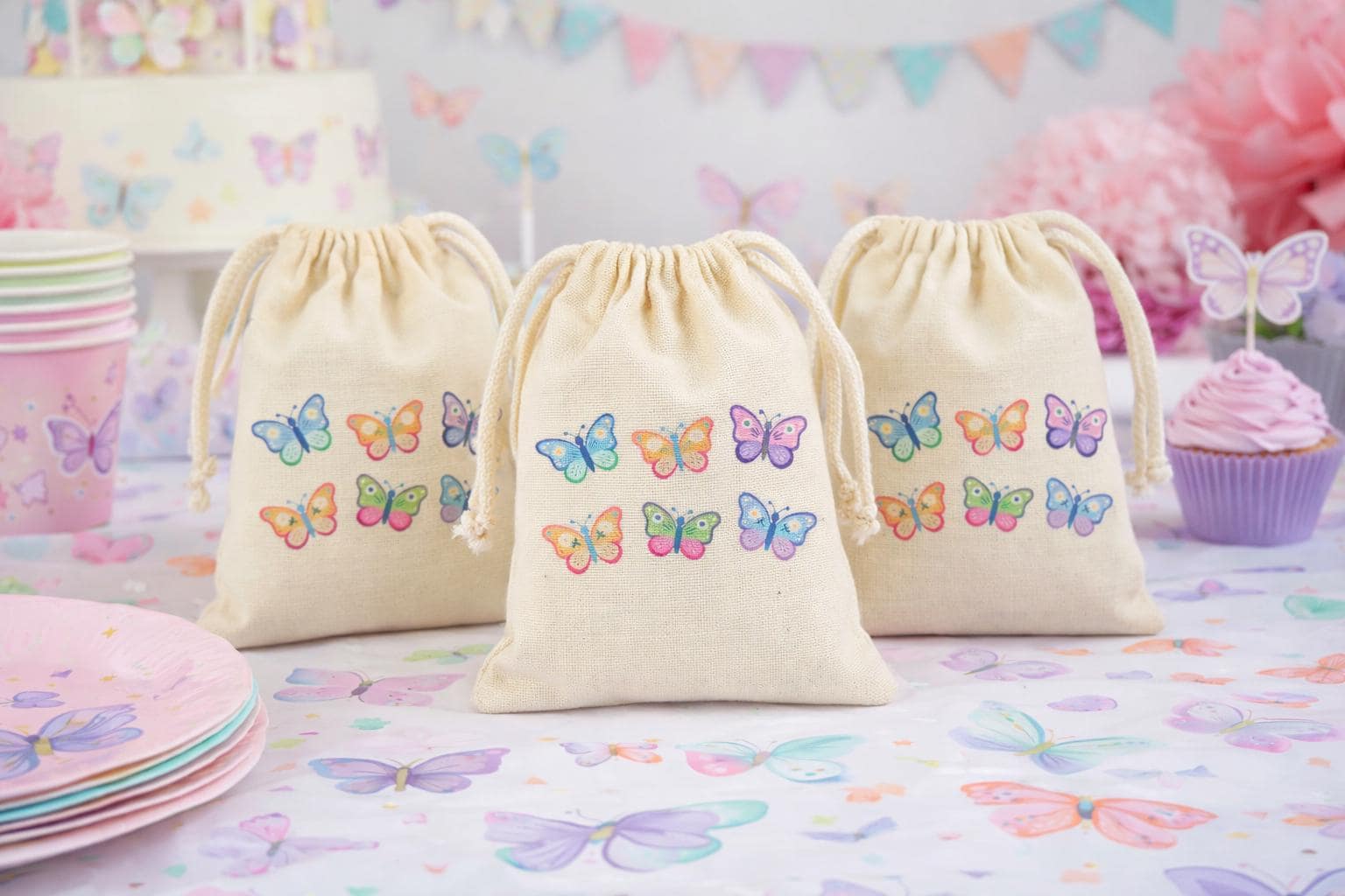 Butterfly Birthday Party Favor Bags