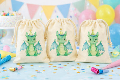 Dragon Birthday Party Favor Bags