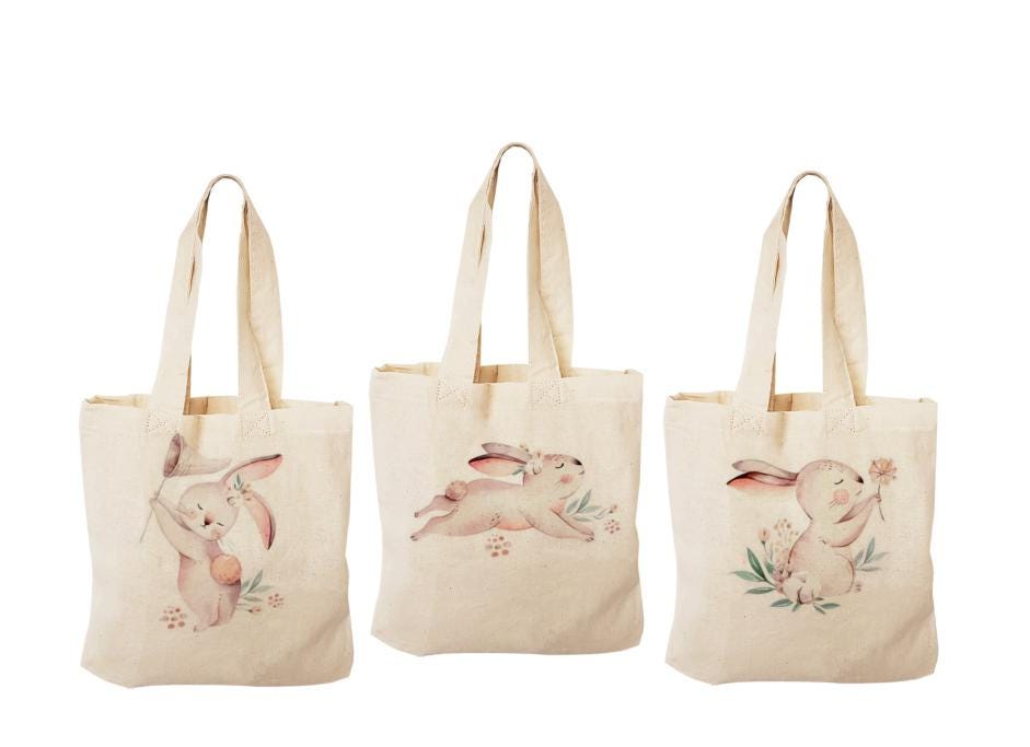 Easter Bunny Party Favor Bags - Set of Three Bags