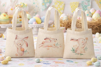 Easter Bunny Party Favor Bags - Set of Three Bags