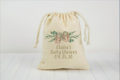 Custom Baby Shower Party Favor Bags - Drawstring
