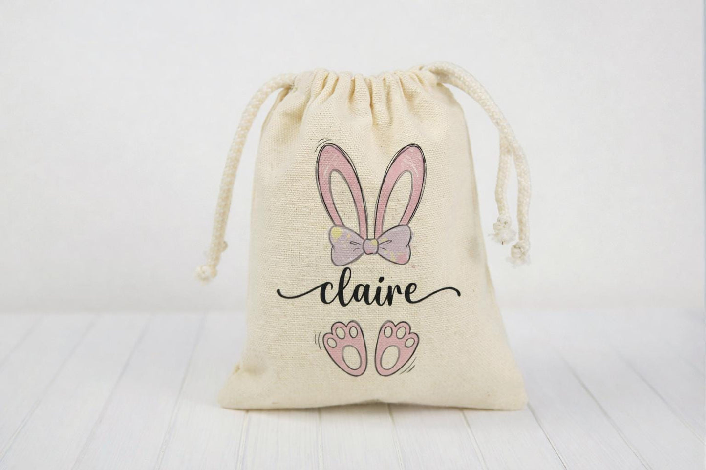 Personalized Easter Bunny Party Favor Treat Bags