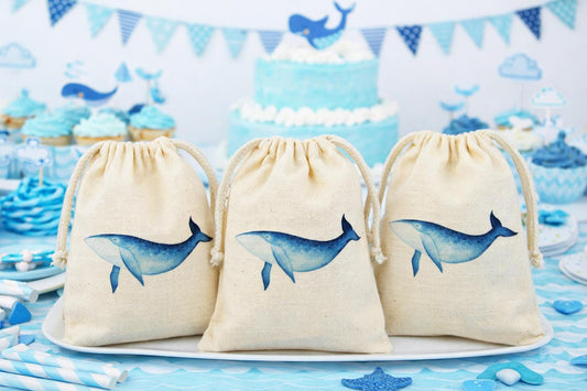 Whale Party Favor Bags