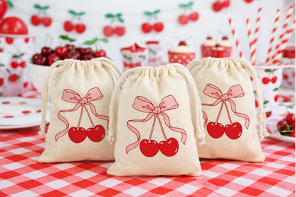 Cherry Party Favor Bags