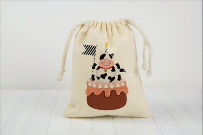 Cow Party Favor Bag