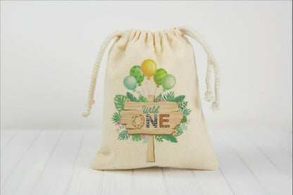 Wild One Zoo Party Favor Bags