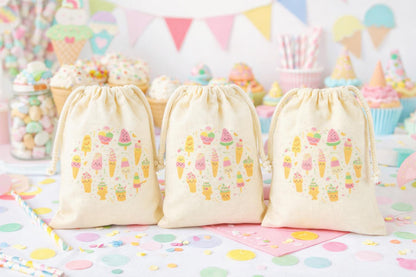 Ice Cream Party Favor Bags