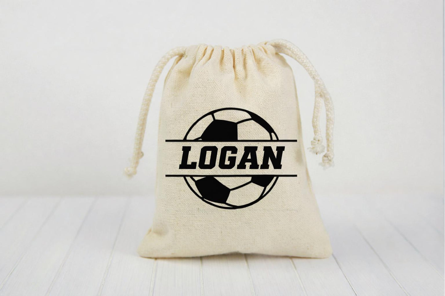 Personalized Soccer Party Favor Treat Goodie Bags
