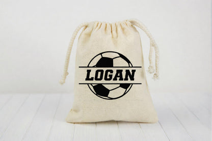 Personalized Soccer Party Favor Treat Goodie Bags