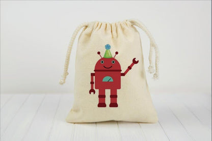 Robot Birthday Party Favor Bags