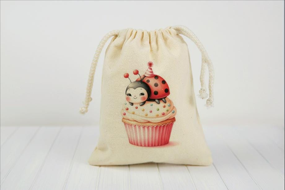 Ladybug Birthday Party Favor Bags