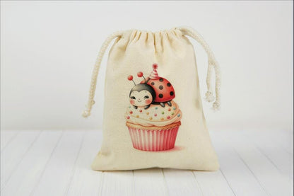 Ladybug Birthday Party Favor Bags