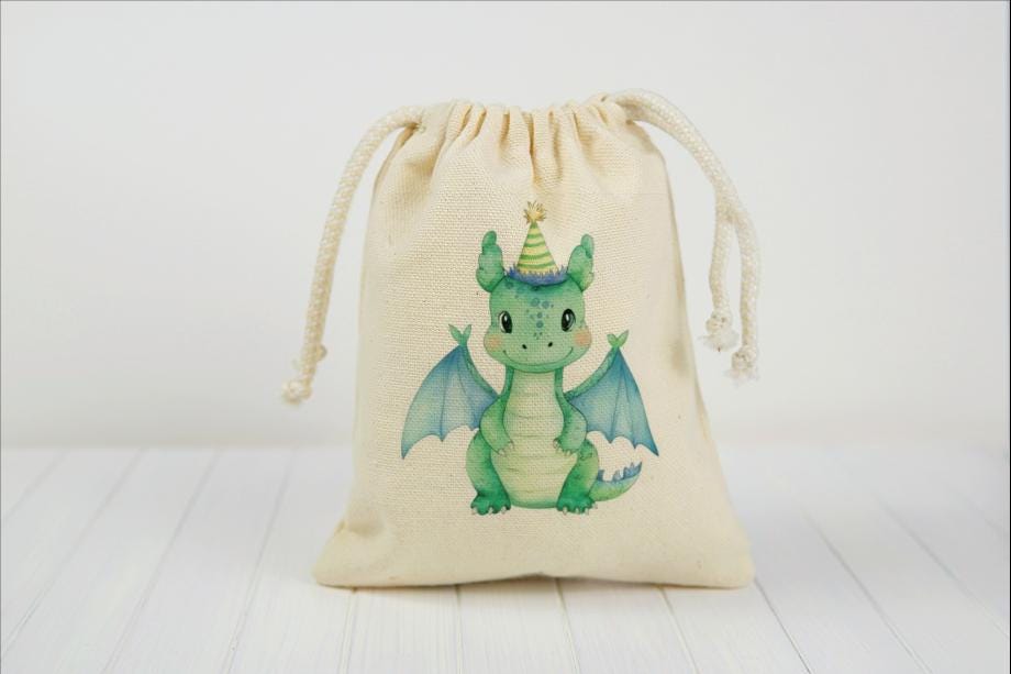 Dragon Birthday Party Favor Bags