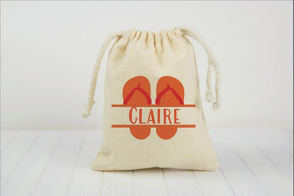 Personalized Beach Party Favor Bags