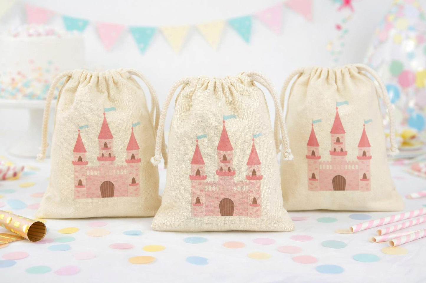 Princess Castle Birthday Party Favor Treat Bags