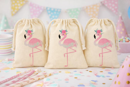 Flamingo Party Favor Treat Goodie Bags