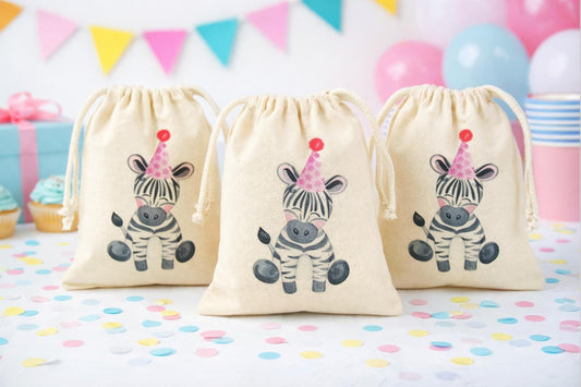 Zebra Party Favor Treat Goodie Bags