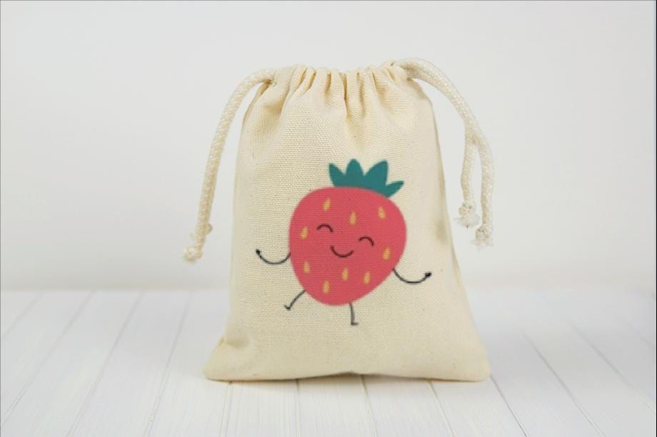 Fruit Party Favor Bags - Set of Four Bags