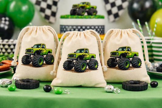 Monster Truck Party Favor Bags