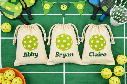 Personalized Pickleball Party Favor Goodie Bags