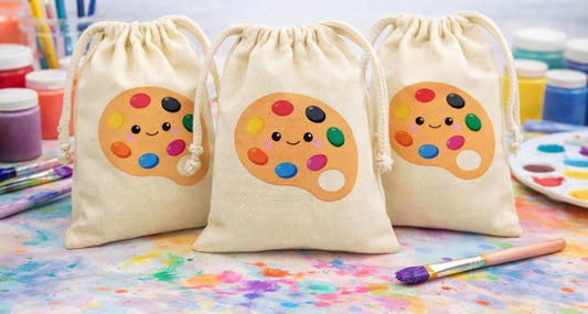 Art Birthday Party Favor Goodie Treat Bags