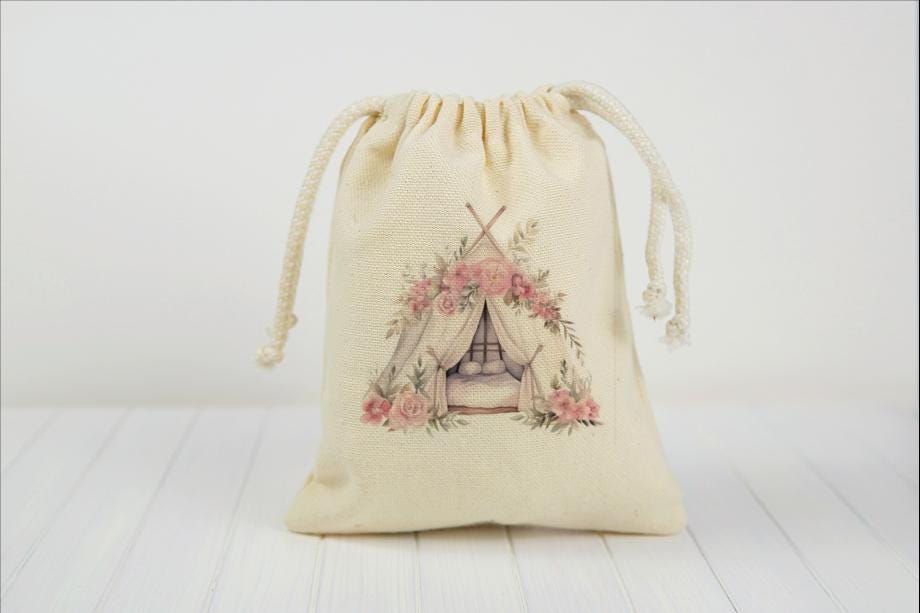 Glamping Birthday Party Favor Goodie Treat Bags