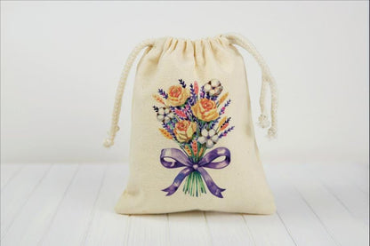 Set of Three Tea Party Favor Bags