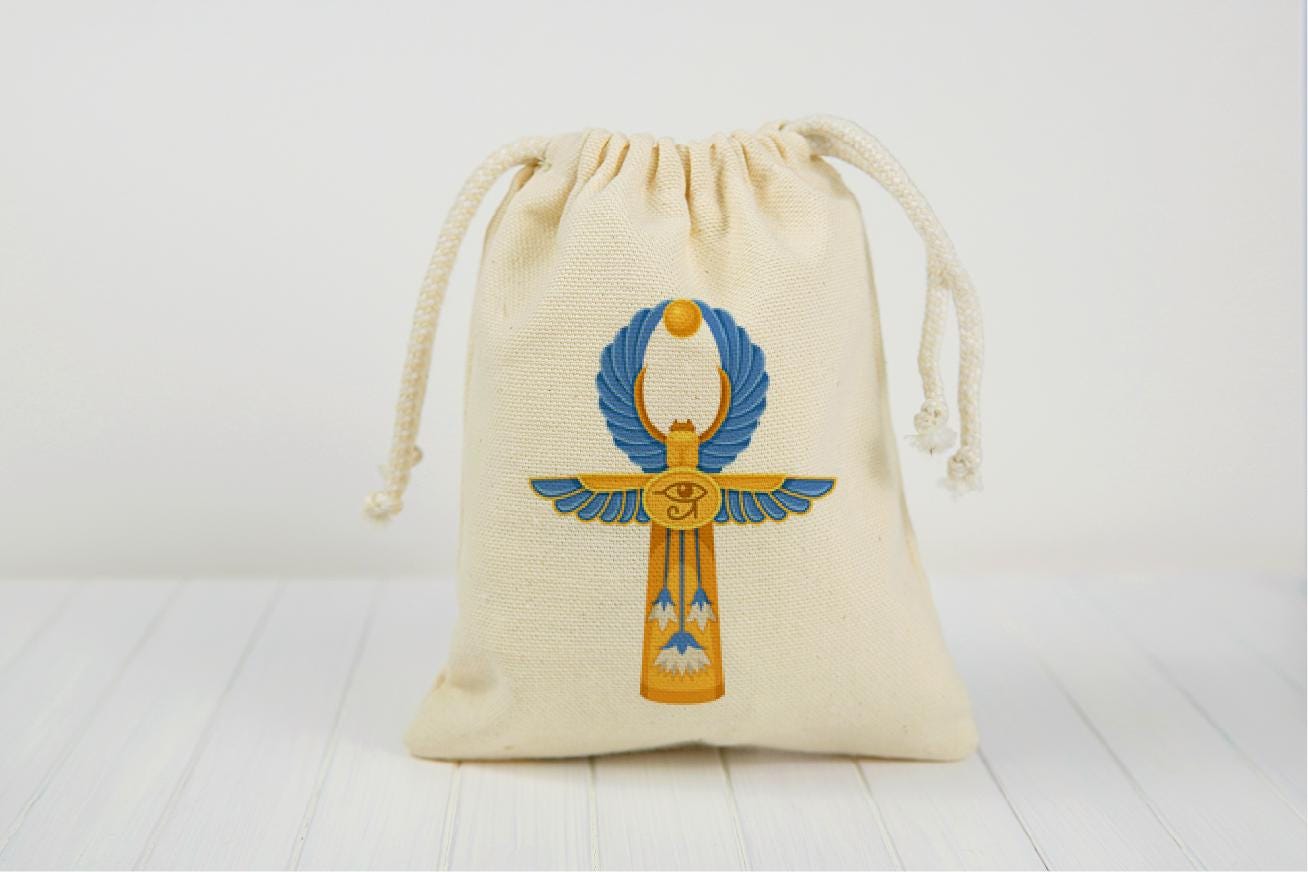 Egyptian Party Favor Bags – Pharaoh, Ankh, Crook Flail Set