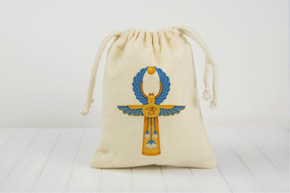 Egyptian Party Favor Bags – Pharaoh, Ankh, Crook Flail Set
