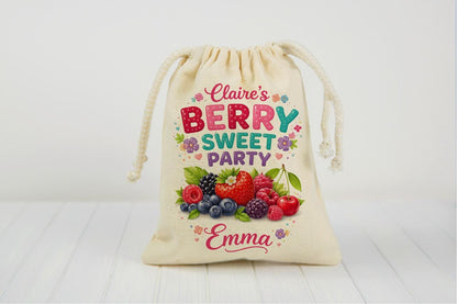 Personalized Berry Sweet Party Favor Bags