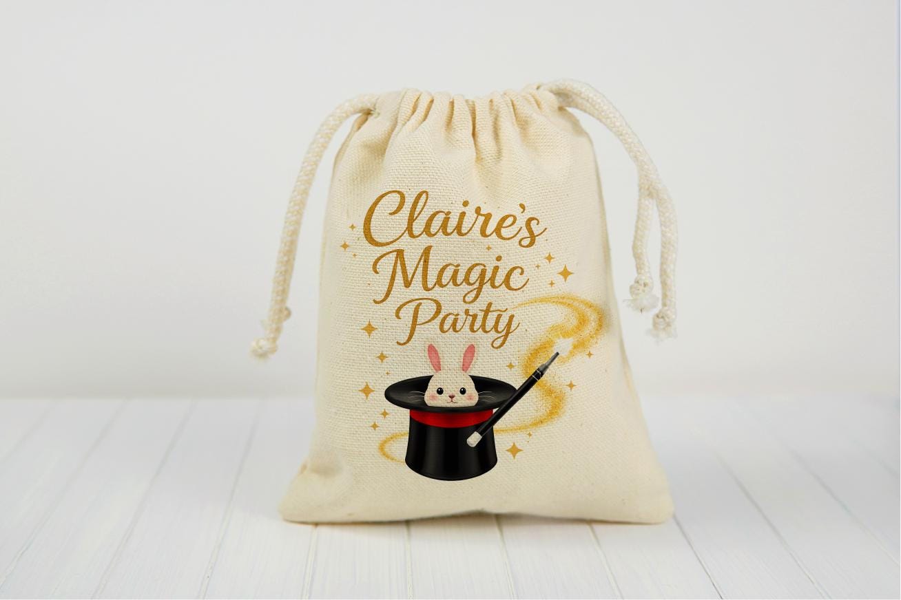 Personalized Magic Party Favor Bags