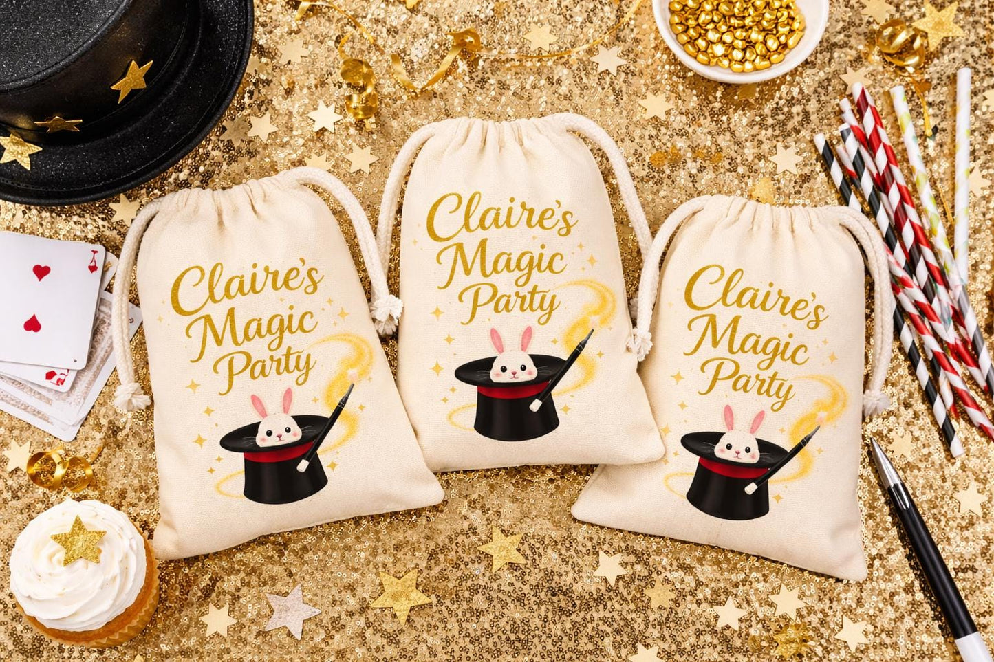 Personalized Magic Party Favor Bags