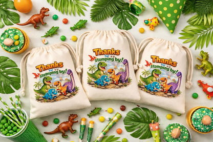 Dinosaur Birthday Party Favor Bags - Thanks for stomping by!